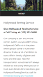 Mobile Screenshot of hollywoodtowingservice.info